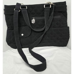 Vera Bradley EUC diamond quilted crossbody bag large black